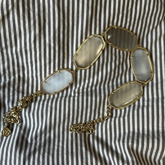 Kendra Scott Gold Chain 5 Stone Necklace - Picture 3 of 5